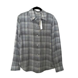 Vince silk shirt top blouse